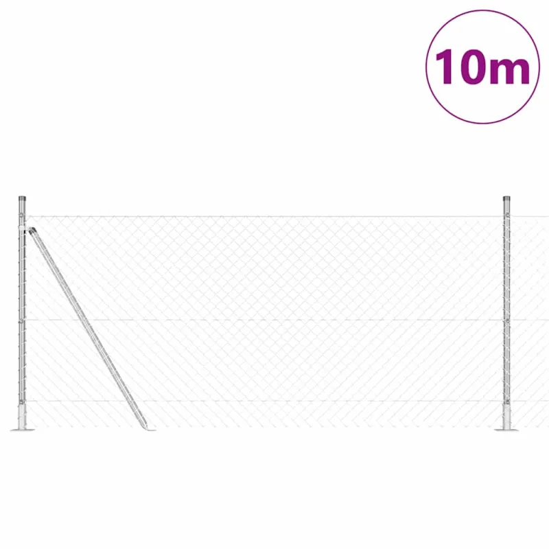 Suvirinta vielos tvora su betono baze 10 x 0,8 m (P x A)