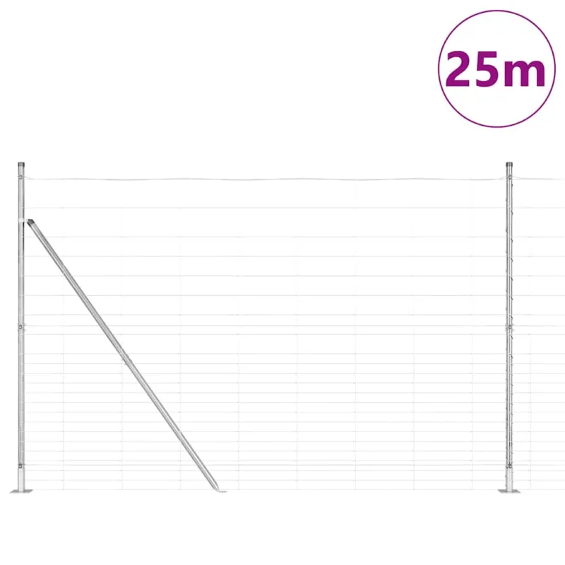 Suvirinta vielos tvora su betono baze 25 x 1,6 m (A x H)
