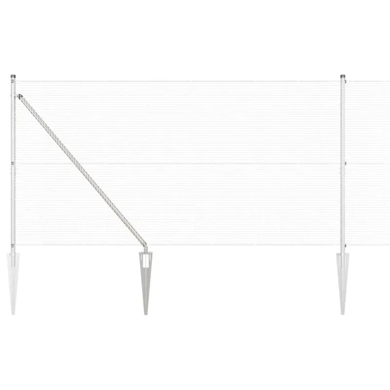 Suvirintas vielinis tvoras su smailiais galais