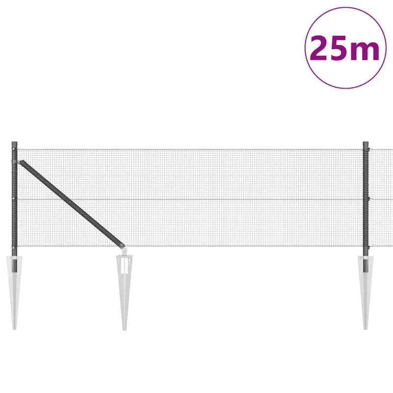 Suvirintas vielinis tvoras su smailiais galais