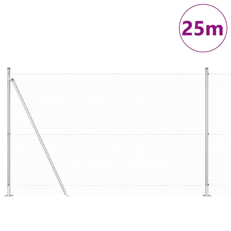Suvirinta vielos tvora su betono baze 25 x 1,6 m (A x H)