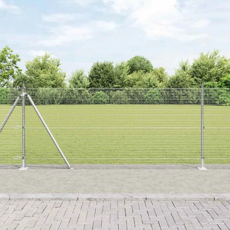 Suvirinta vielos tvora su betono baze 100 x 1 m (W x H)