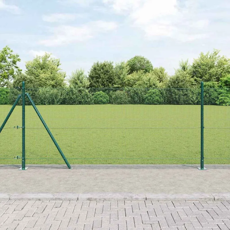 Suvirinta vielos tvora su betono baze 100 x 1 m (W x H)