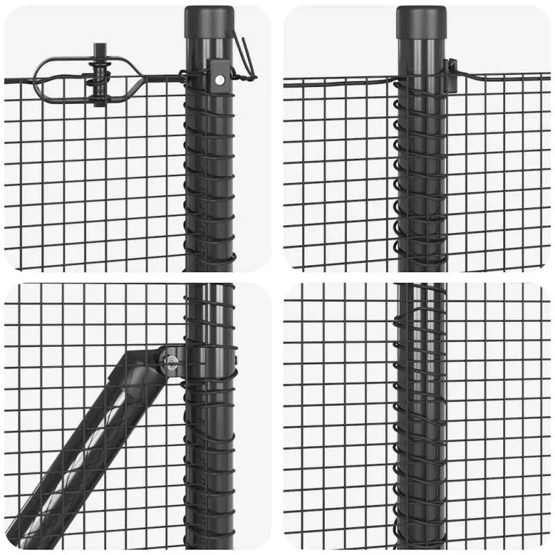 Suvirinta vielos tvora su betono baze 10 x 0,6 m (P x A)