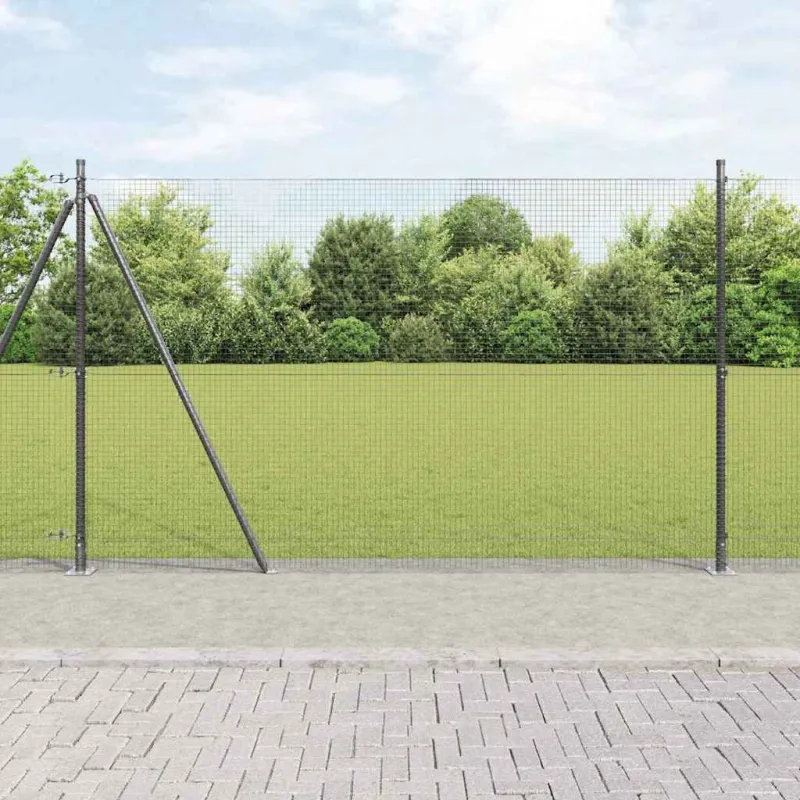 Suvirinta vielos tvora su betono baze 10 x 1,5 m (P x A)