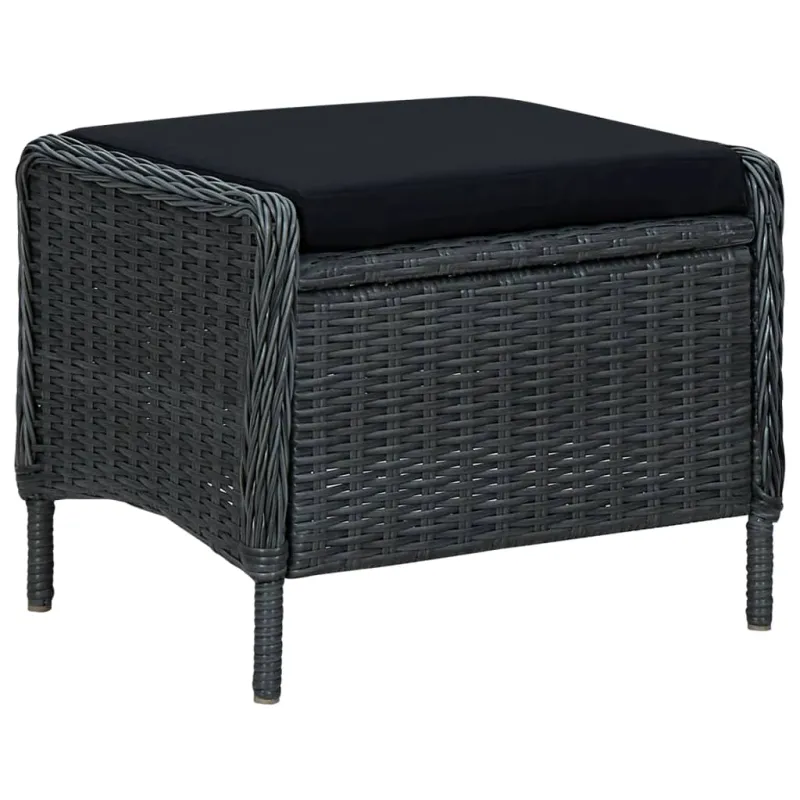 Sodo ruokailuryhmä, 7 osaa, tummanharmaa