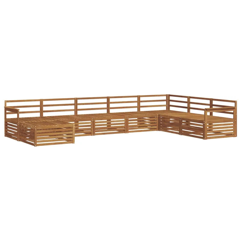 Lauko sofos komplektas 8 pcs Natūrali