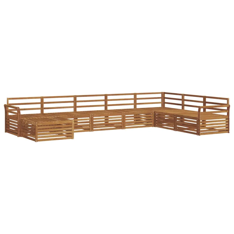 Lauko sofos komplektas 8 pcs Natūrali