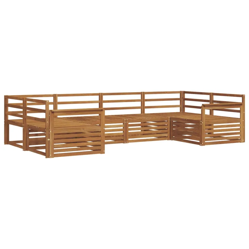 Lauko sofos komplektas 6 pcs Natūrali
