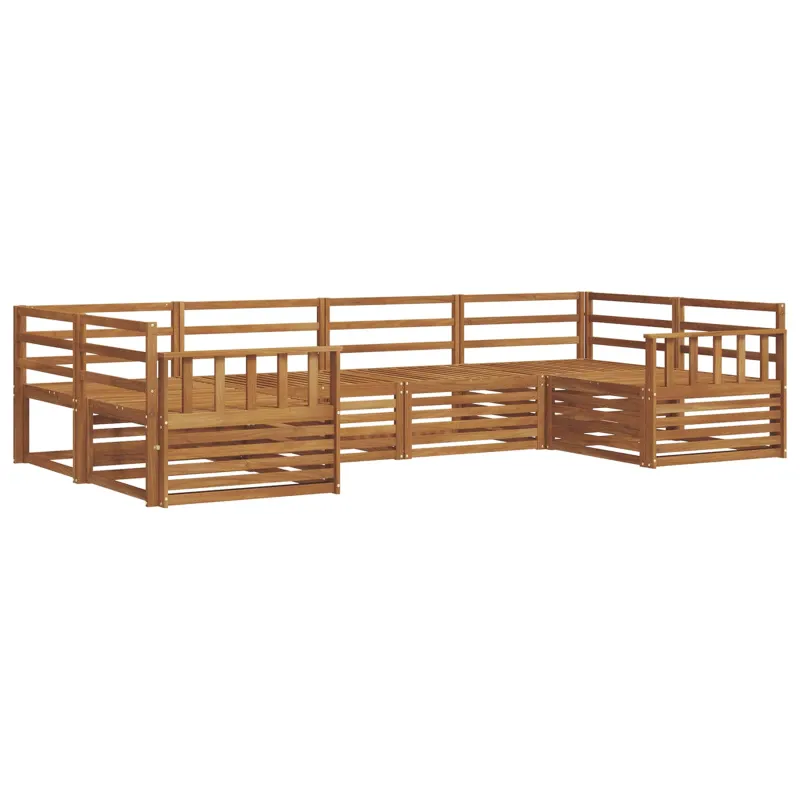 Lauko sofos komplektas 6 pcs Natūrali