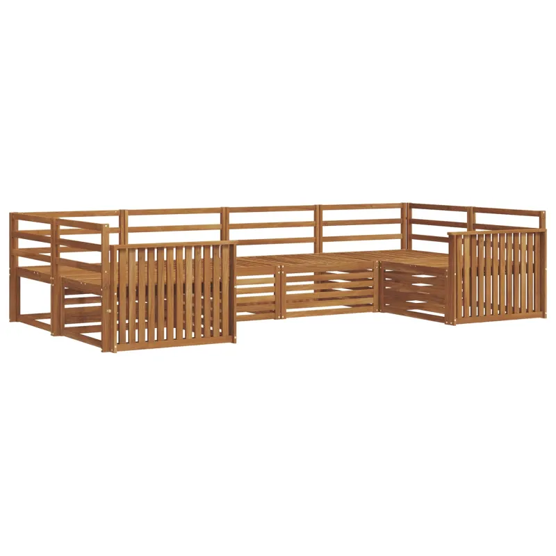 Lauko sofos komplektas 6 pcs Natūrali