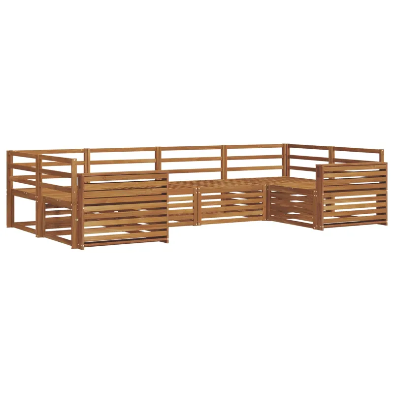 Lauko sofos komplektas 6 pcs Natūrali