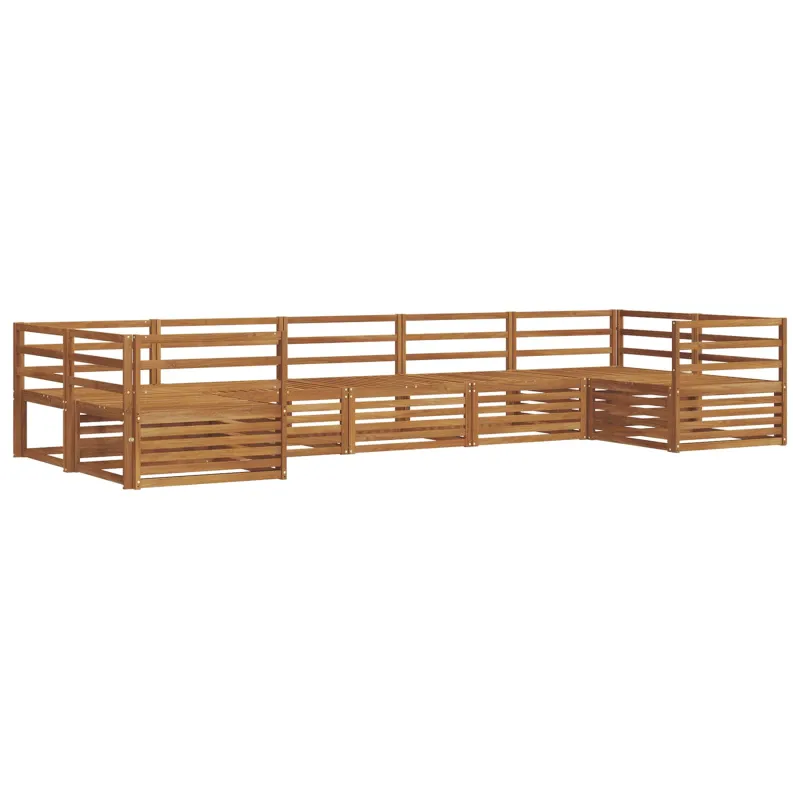 Lauko sofos komplektas 7 pcs Natūrali