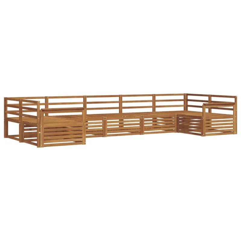 Lauko sofos komplektas 7 pcs Natūrali