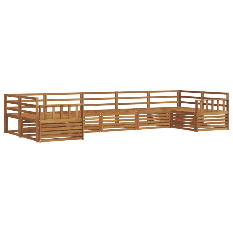 Lauko sofos komplektas 7 pcs Natūrali