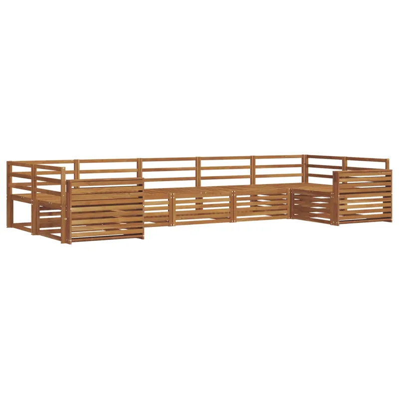 Lauko sofos komplektas 7 pcs Natūrali