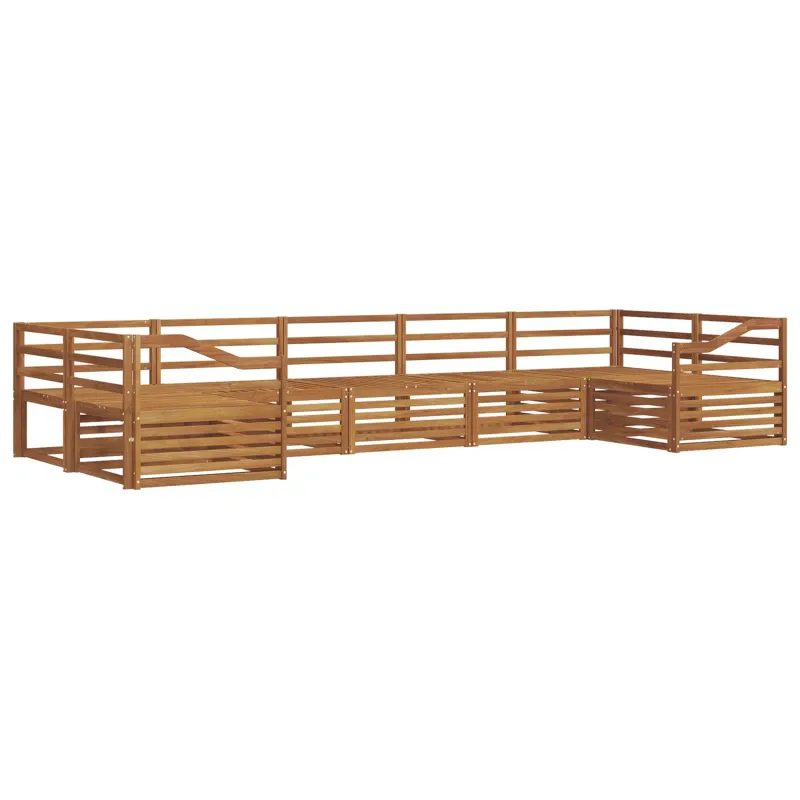 Lauko sofos komplektas 7 pcs Natūrali