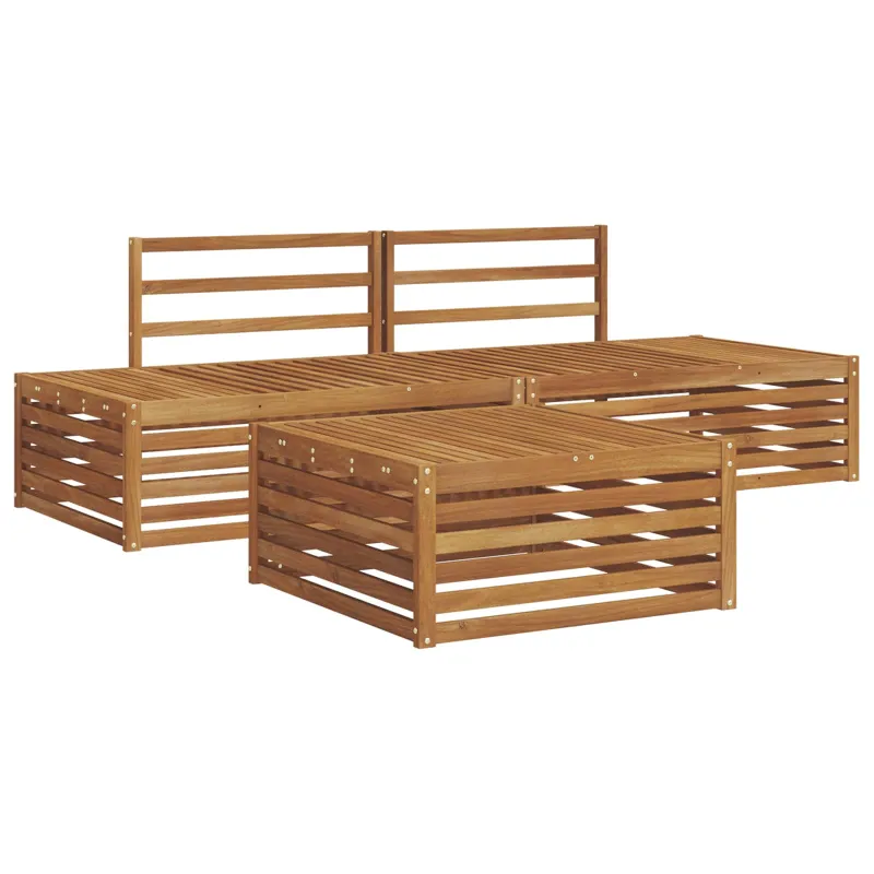 Lauko sofos komplektas 3 Vienetas Natūrali