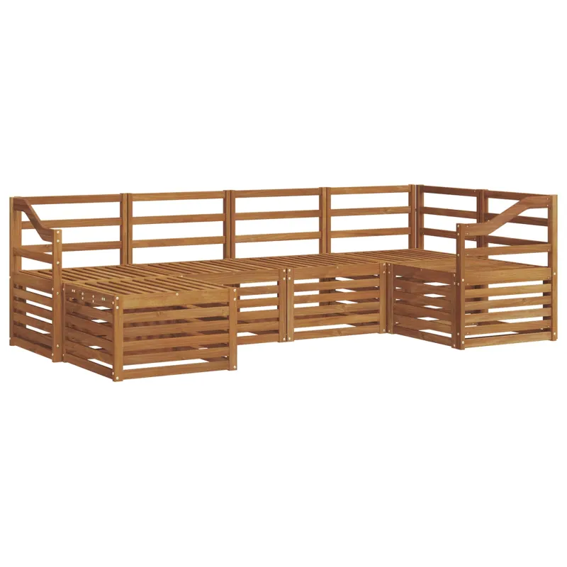Sekcijos sofų komplektas 6 pcs Natūrali