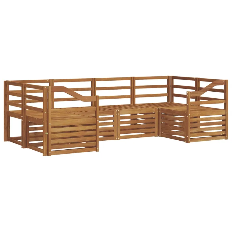 Sekcijos sofų komplektas 6 pcs Natūrali