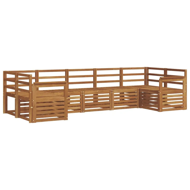 Sekcijos sofų komplektas 7 pcs Natūrali