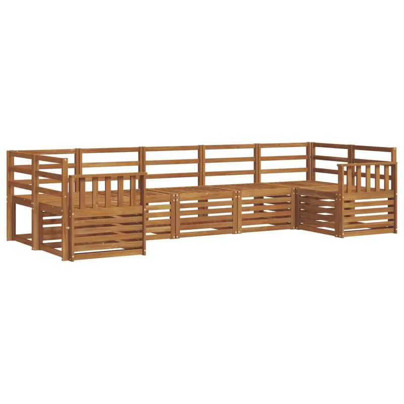 Sekcijos sofų komplektas 7 pcs Natūrali