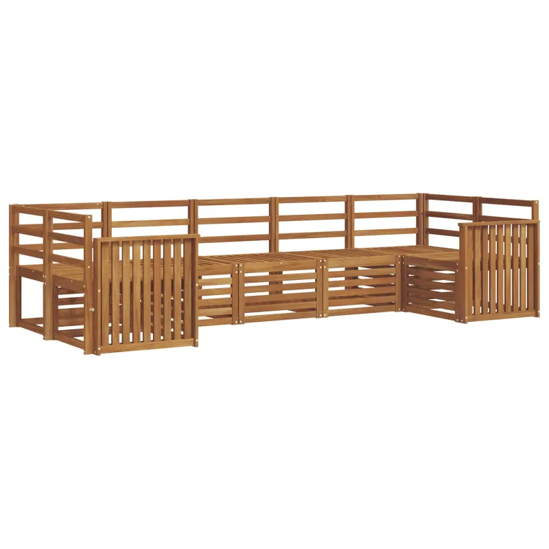 Sekcijos sofų komplektas 7 pcs Natūrali
