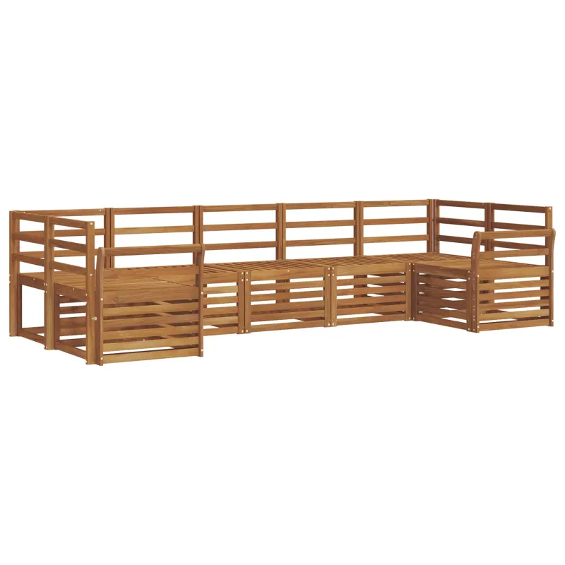 Sekcijos sofų komplektas 7 pcs Natūrali
