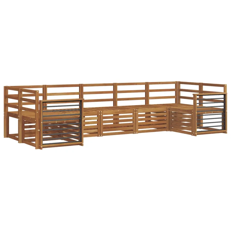 Sekcijos sofų komplektas 7 pcs Natūrali