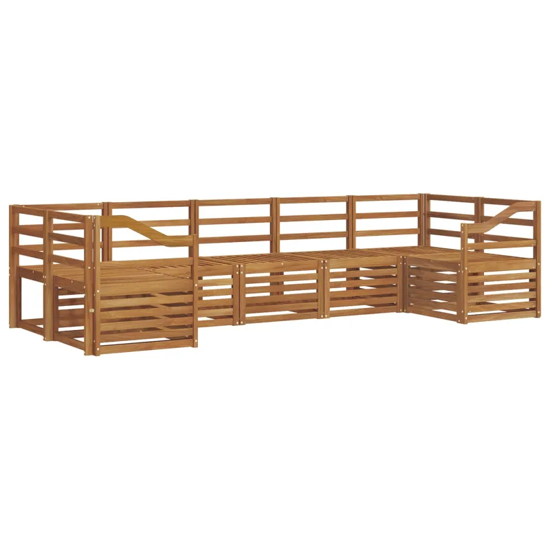 Sekcijos sofų komplektas 7 pcs Natūrali