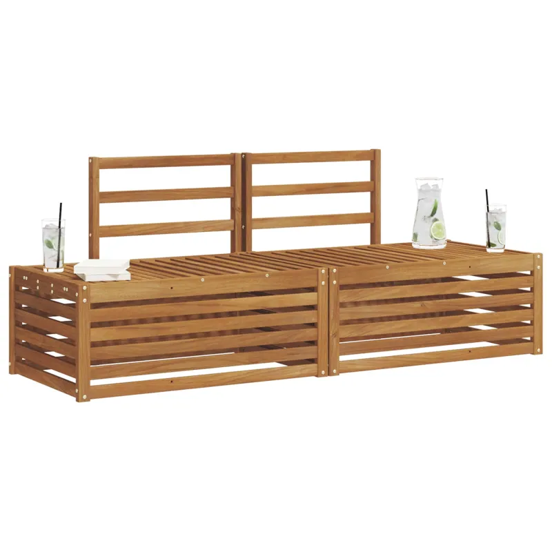 Lauko sofos komplektas 2 Vienetas Natūrali 182,5 x 63 x 73 cm