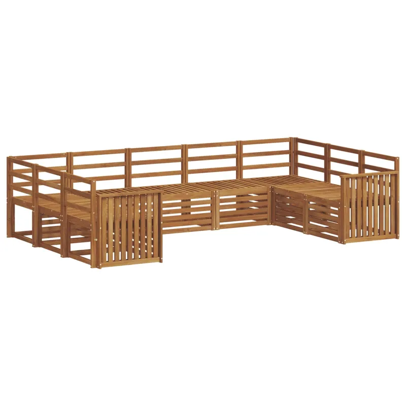 Sekcijos sofų komplektas 9 pcs Natūrali