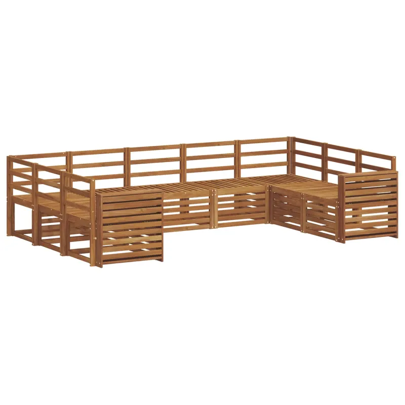 Sekcijos sofų komplektas 9 pcs Natūrali