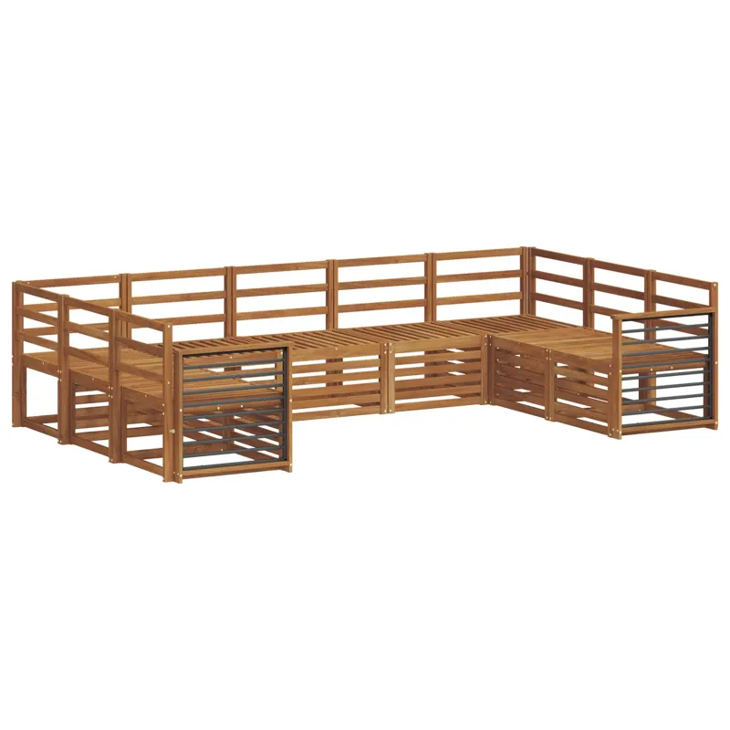 Sekcijos sofų komplektas 9 pcs Natūrali