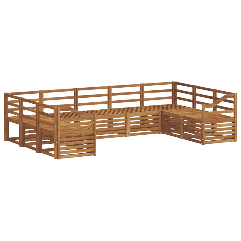 Sekcijos sofų komplektas 9 pcs Natūrali
