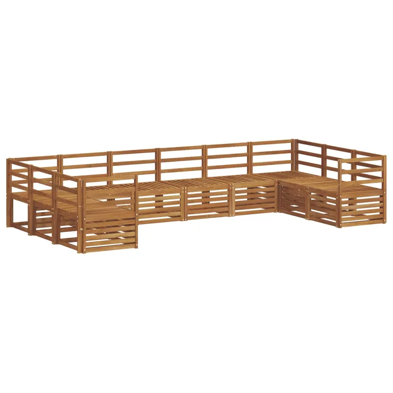 Sekcijos sofų komplektas 10 pcs Natūrali