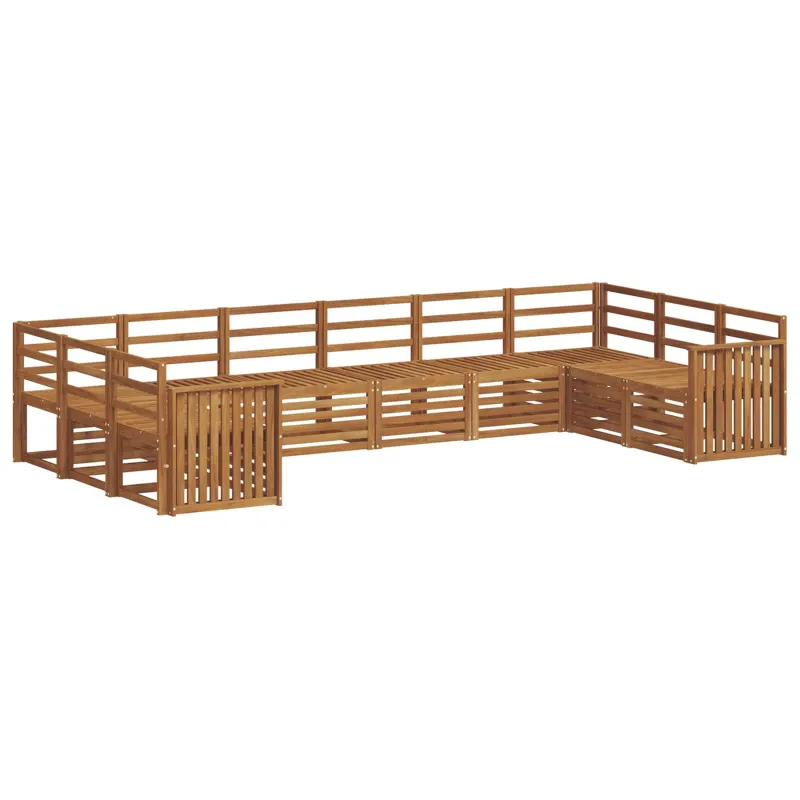 Sekcijos sofų komplektas 10 pcs Natūrali