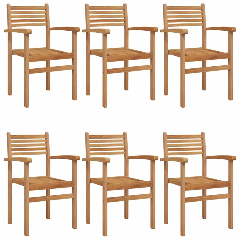 Kėdė 6 pcs Ruda 56 x 55 x 90.5 cm Kieto teka medžio