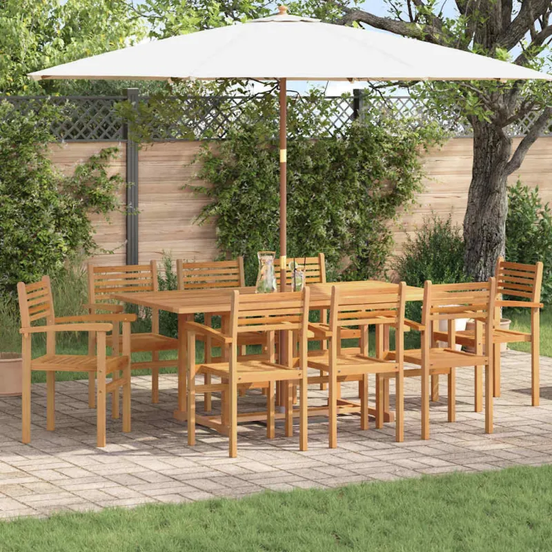 Kėdė 8 pcs Ruda 56 x 55 x 90.5 cm Kieto teka medžio