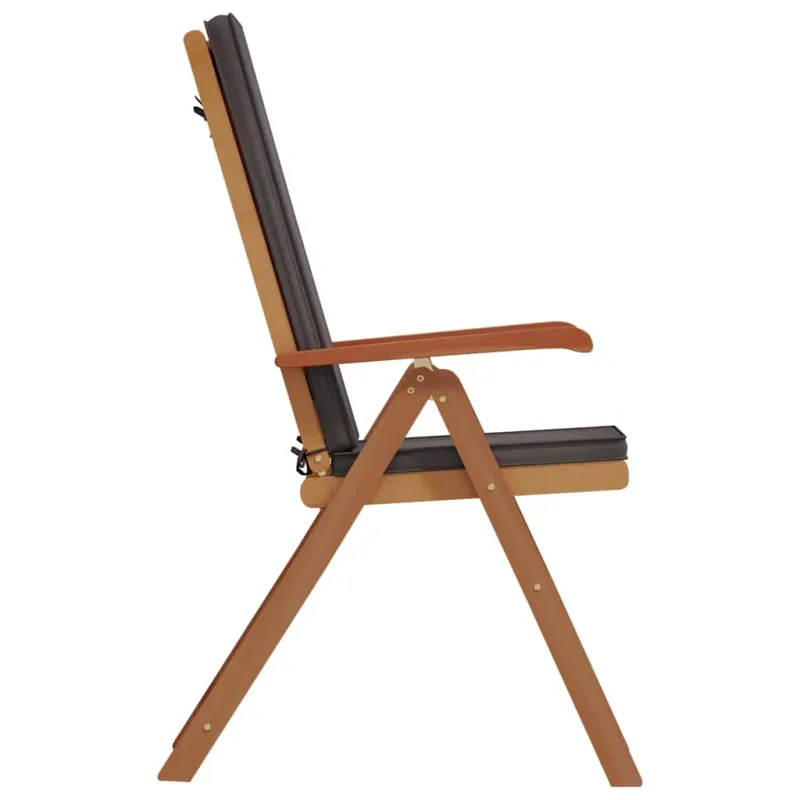 Sodo Kėdė 6 pcs Ruda ir pilka 57 x 71.5 x 104 cm