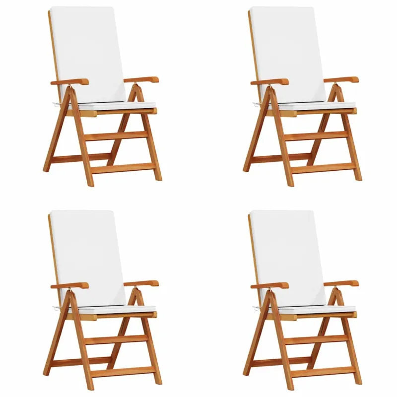 Sodo Kėdė 4 pcs Ruda ir balta 57 x 71.5 x 104 cm