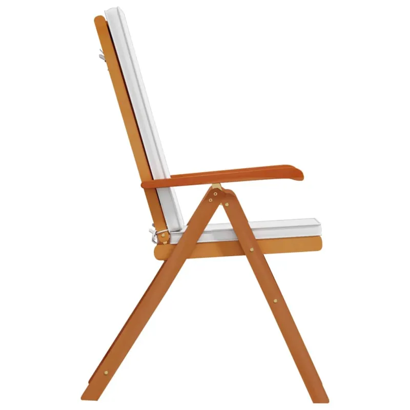 Sodo Kėdė 4 pcs Ruda ir balta 57 x 71.5 x 104 cm