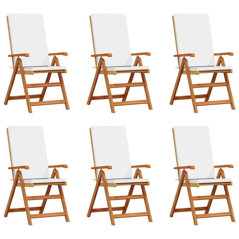 Sodo Kėdė 6 pcs Ruda ir balta 57 x 71.5 x 104 cm