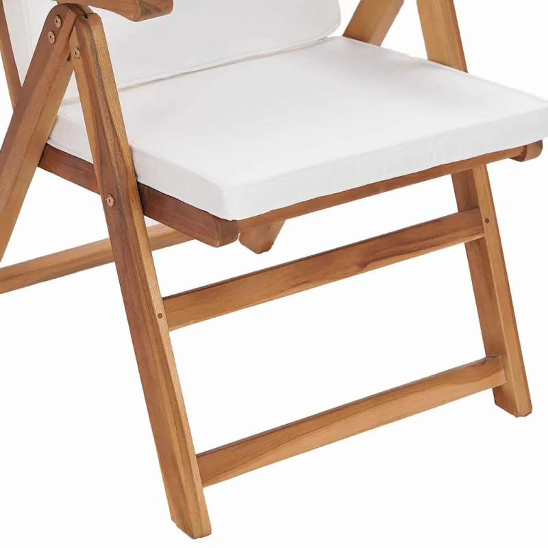 Sodo Kėdė 6 pcs Ruda ir balta 57 x 71.5 x 104 cm
