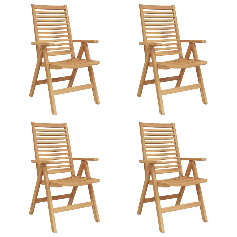 Kėdė 4 pcs Ruda 64.5 x 52 x 108 cm Kieto teka medžio