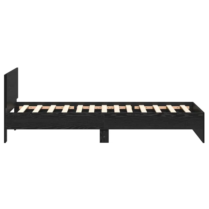 Lovos rėmas Juodas ąžuolas 203 x 104 x 70 cm Apdirbta mediena