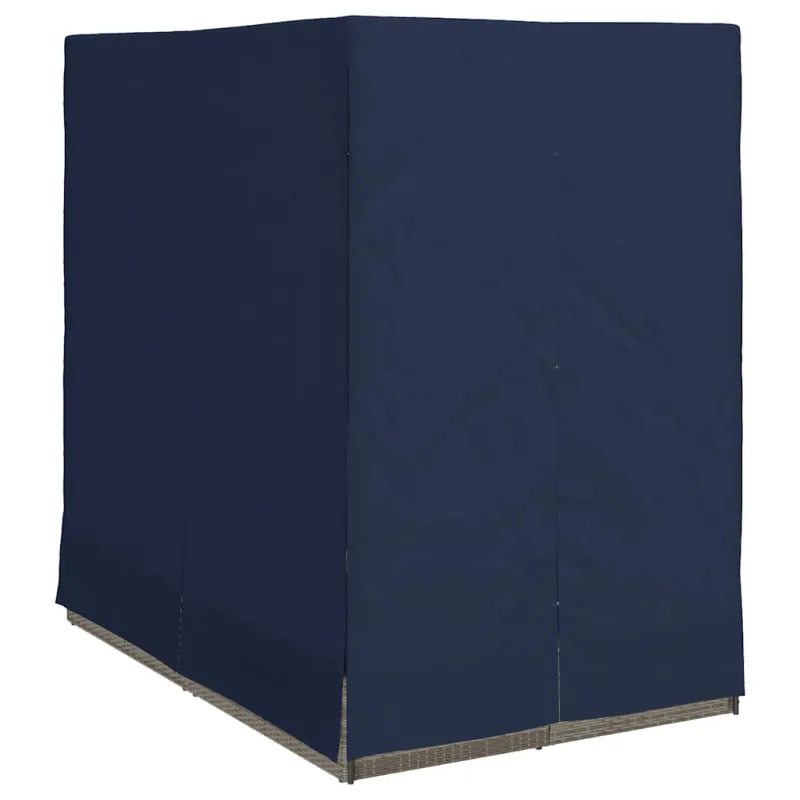 Dvigubas saulės gultas Juoda 205 x 129 x 200 cm poliratanas