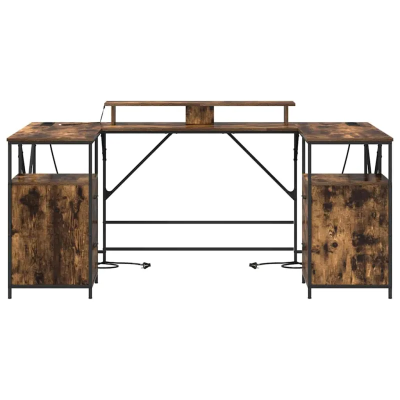 Stalas Rūkyta ąžuolas 182 x 101 x 87,5 cm Apdirbta mediena
