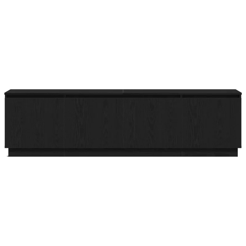 Televizoriaus spintelė su LED Juodas ąžuolas 180 x 38 x 49 cm