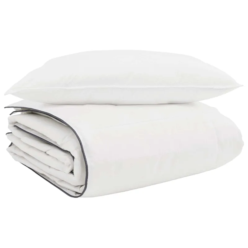 Žiemos antklodė su pagalve 2 pcs Balta Plunksna